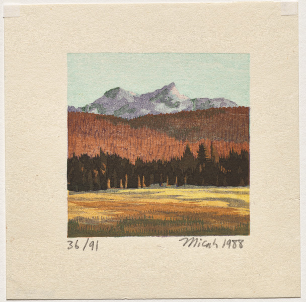 Tuolumne (Yosemite Book I): A Suite of Five Color Woodblock Prints: Afternoon, Tuolumne Meadow