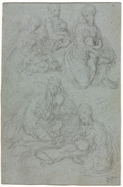 Sketches of Virgin and Child