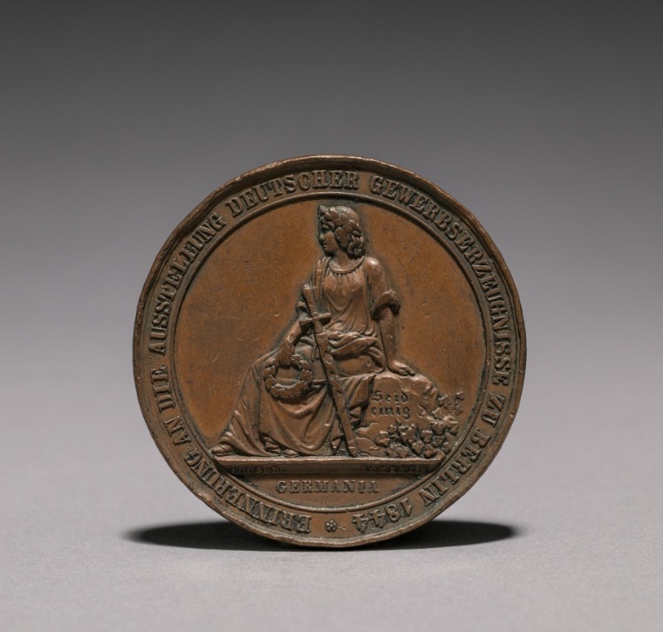 Medal Commemorating the Exhibition of Textiles, Berlin, 1844 (obverse)