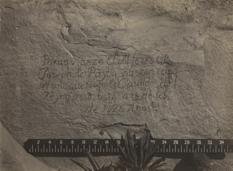 Historic Spanish Record of the Conquest, South Side of Inscription Rock, N.M., No. 3