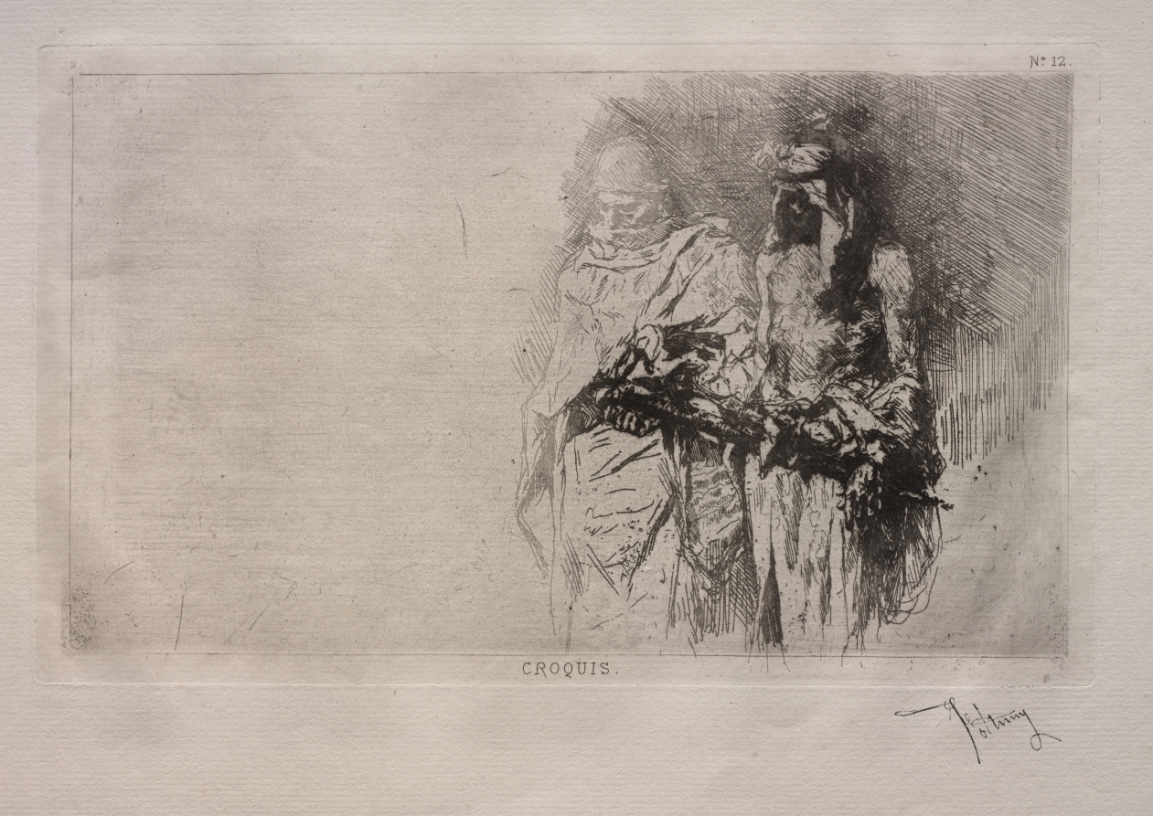 Sketch (Two Arabian Figures)