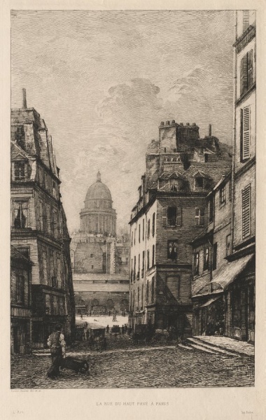 La rue du Haut Pavé à Paris