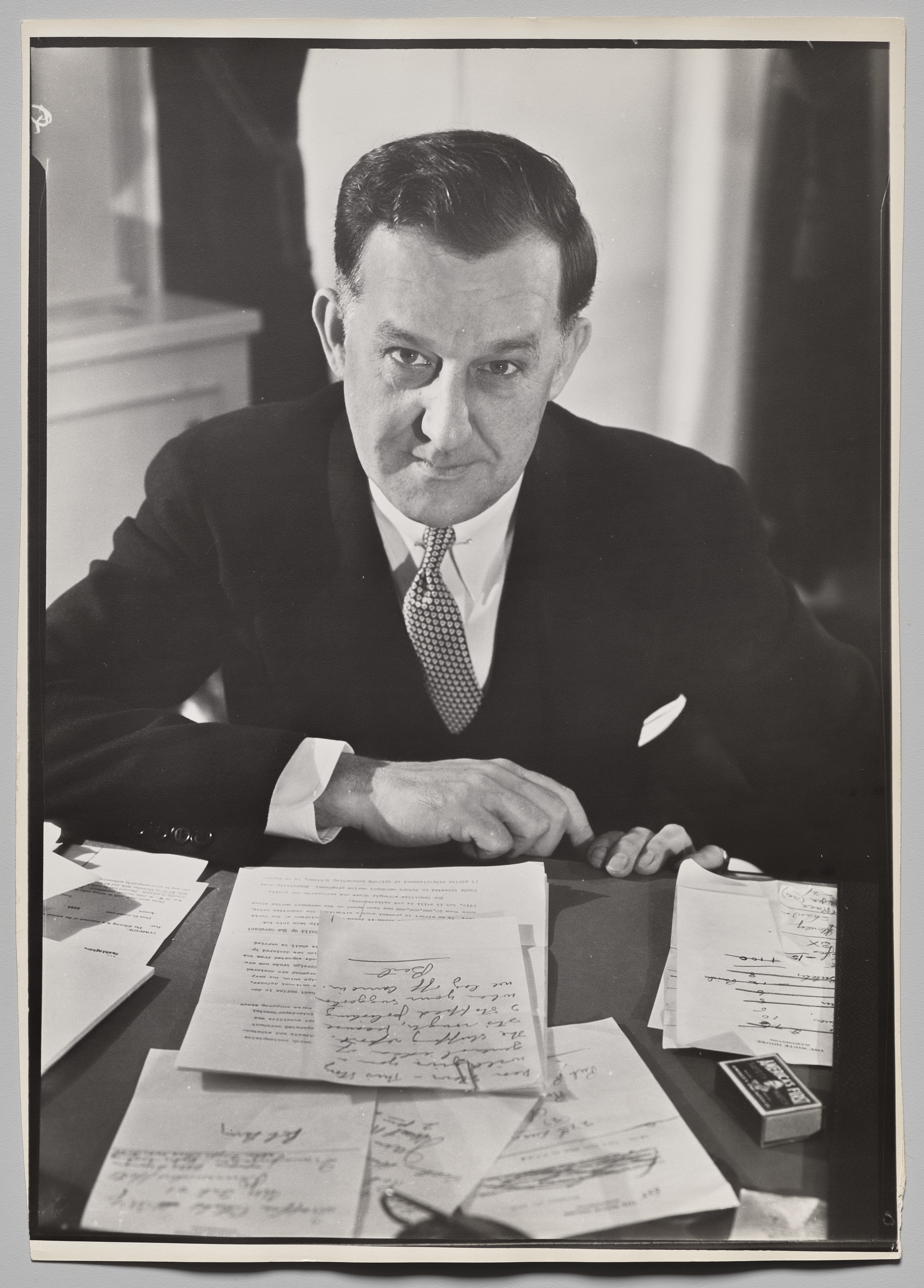 Stephen Early, Press Secretary for President Franklin Delano Roosevelt