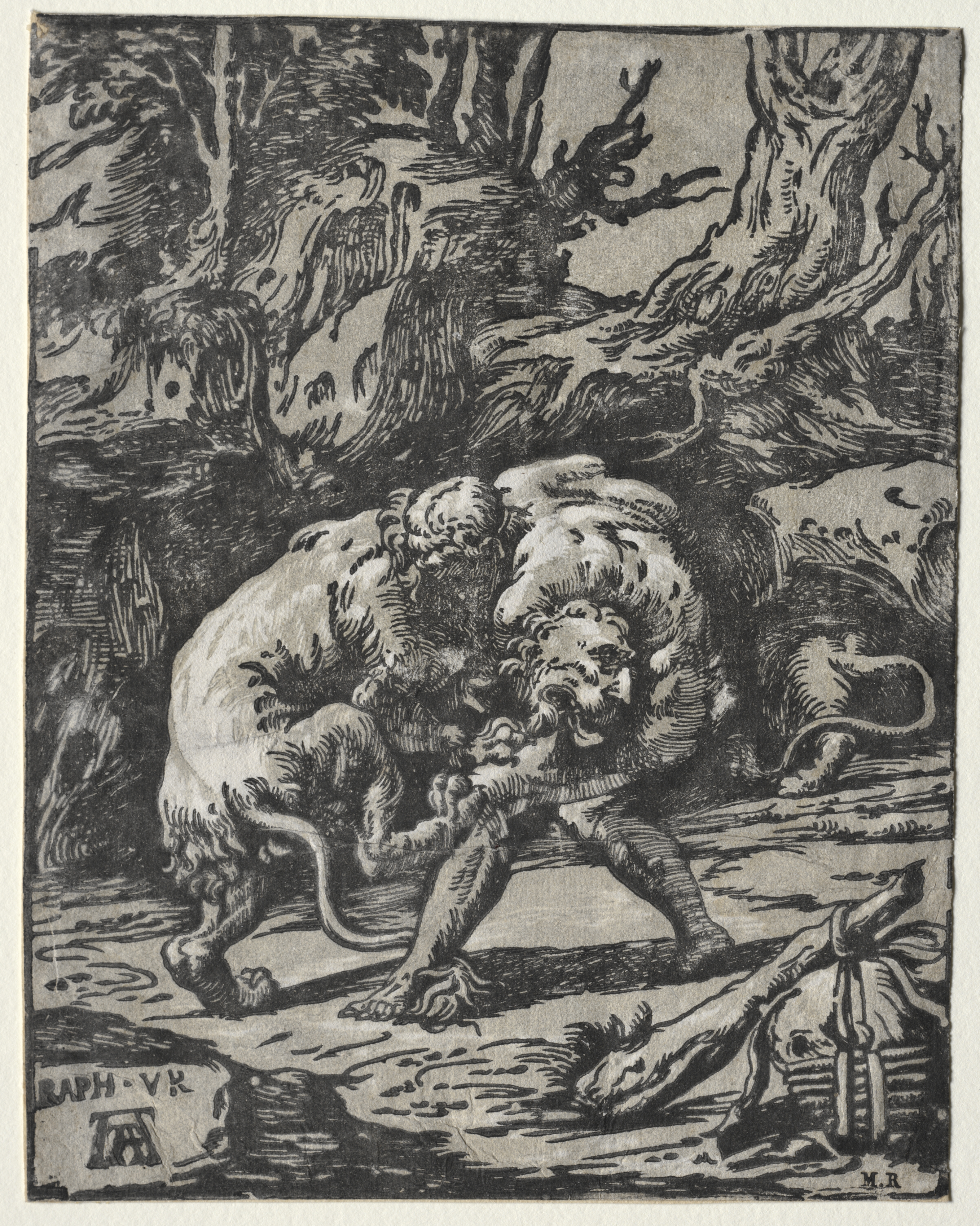Hercules Strangling the Lion of Nimes