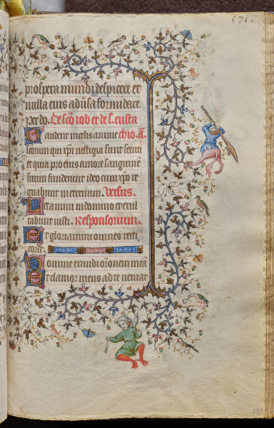 Hours of Charles the Noble, King of Navarre (1361-1425): fol. 280r, Text