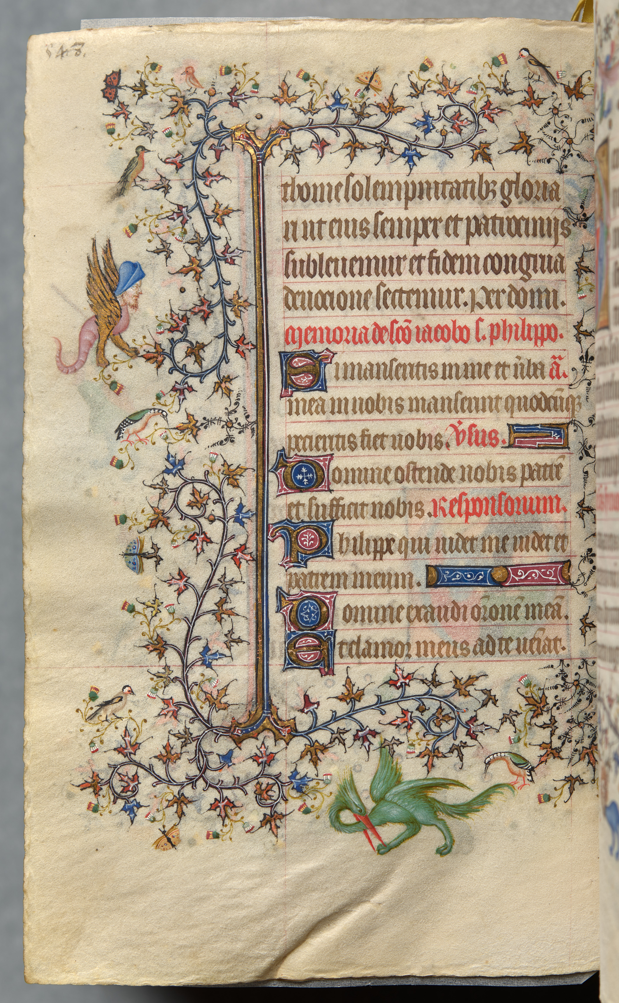 Hours of Charles the Noble, King of Navarre (1361-1425): fol. 268v, Text