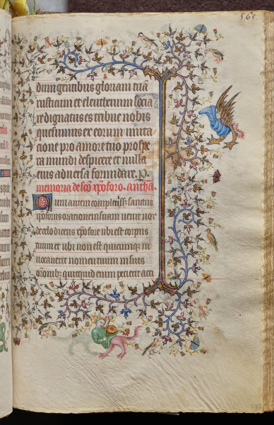 Hours of Charles the Noble, King of Navarre (1361-1425): fol. 277r, Text