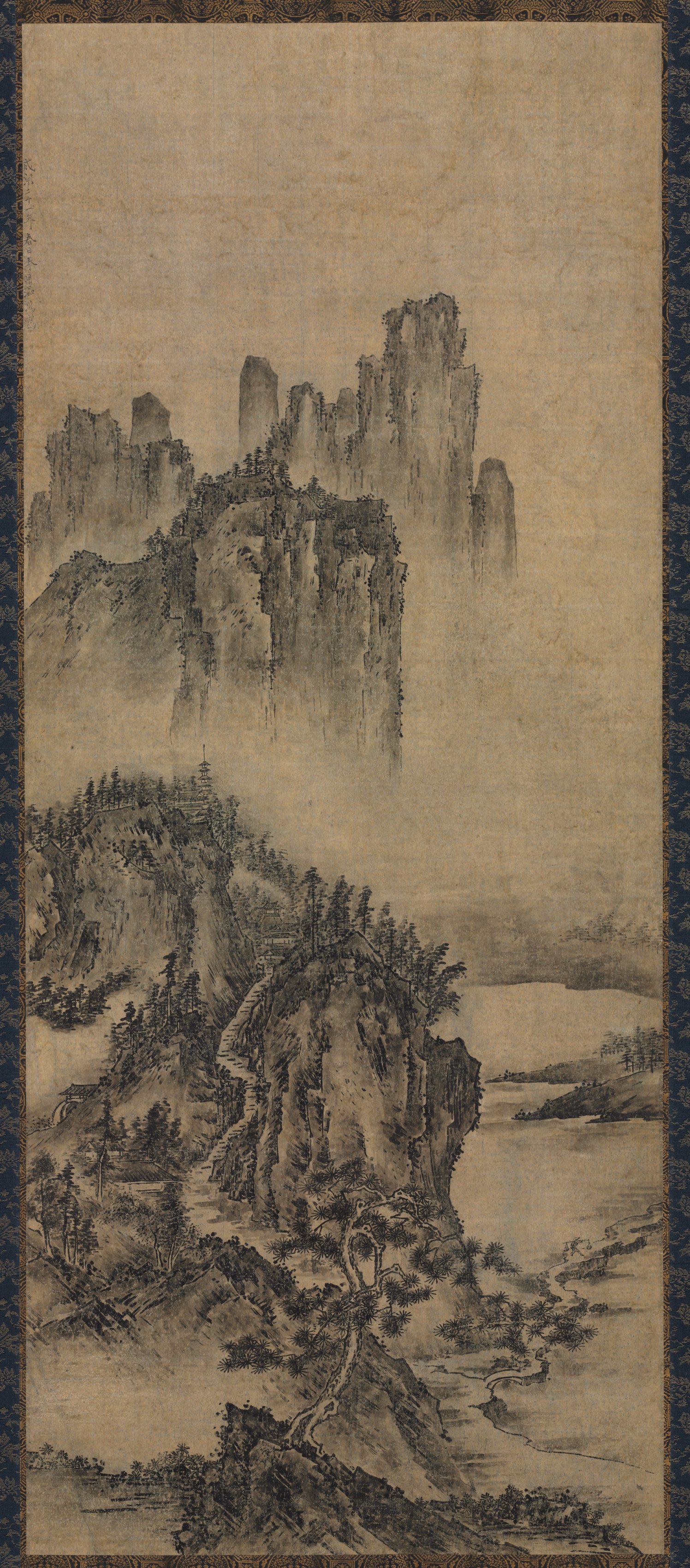 Landscape with a Distant Temple