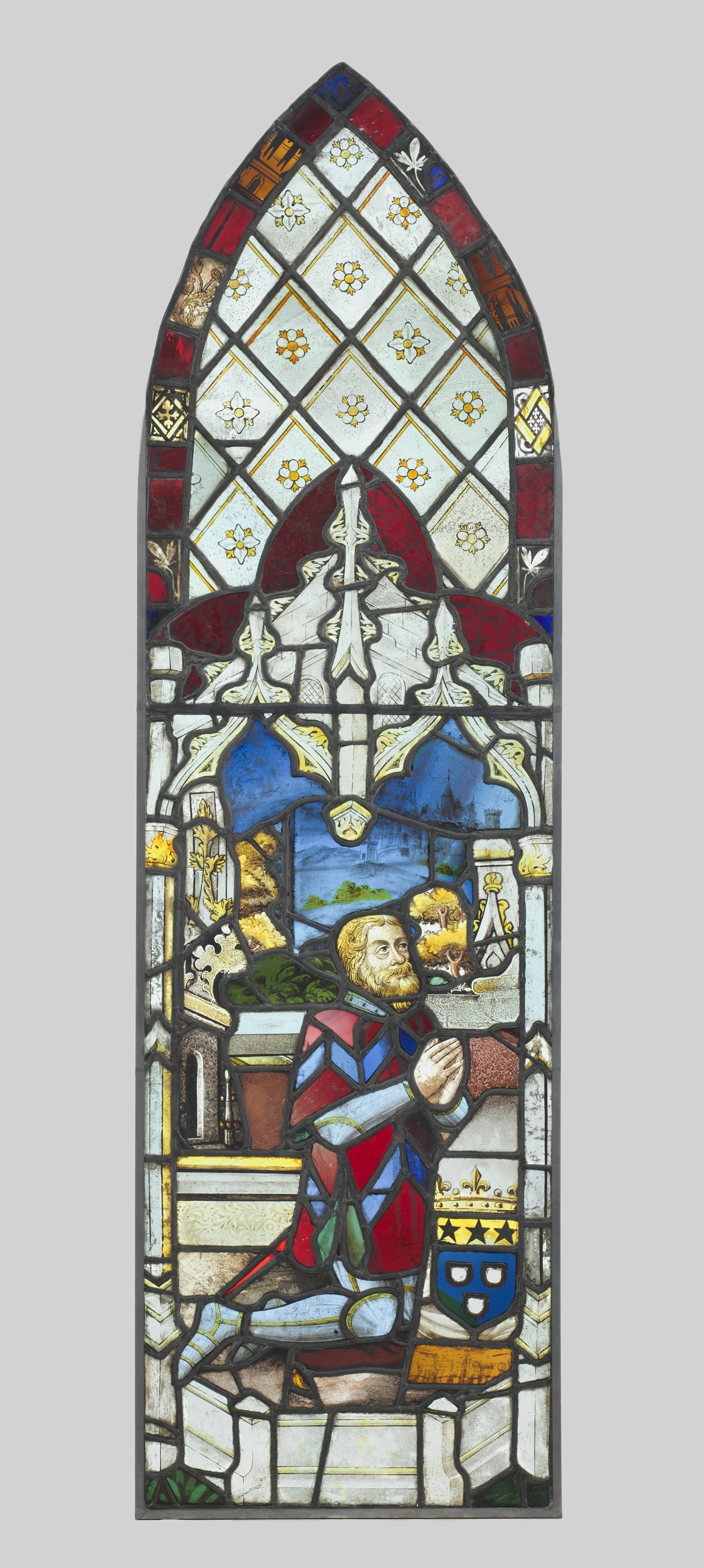 Stained Glass Panel with Male Donor
