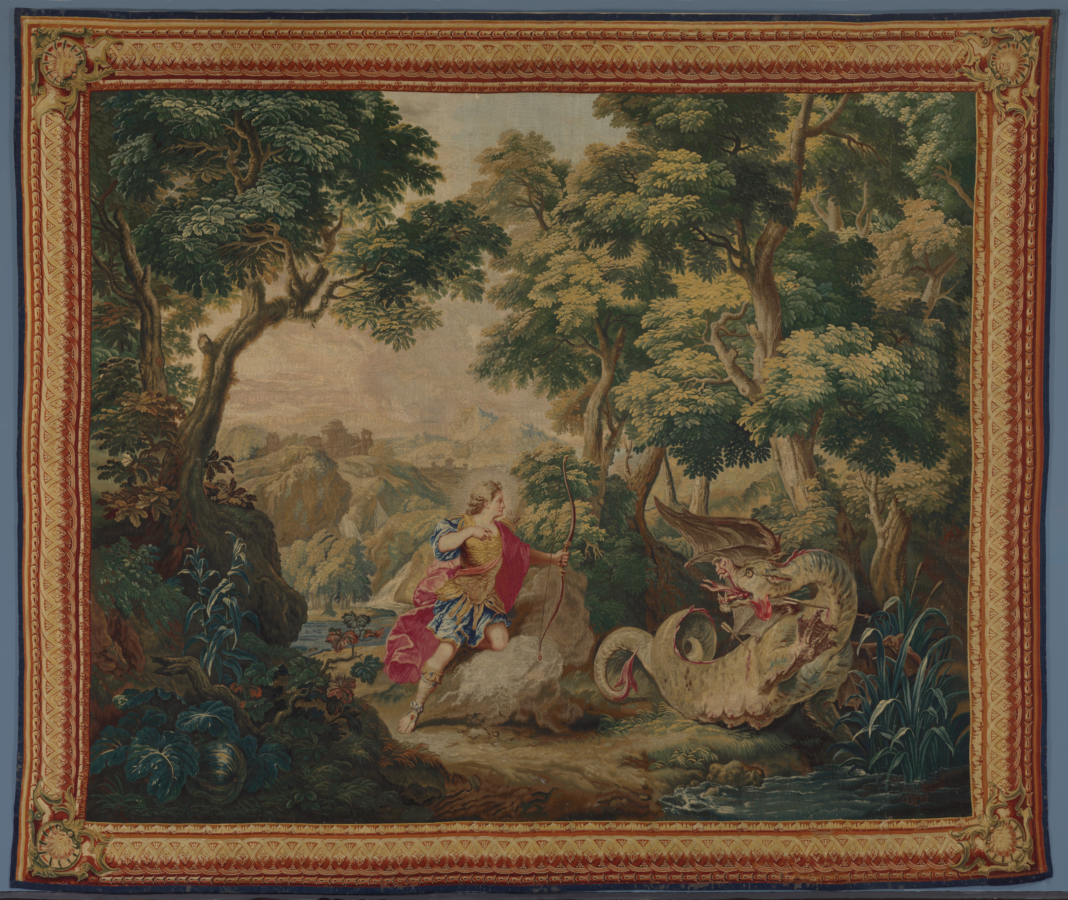 Apollo and the Serpent Python (from Set of Ovid's Metamorphoses)