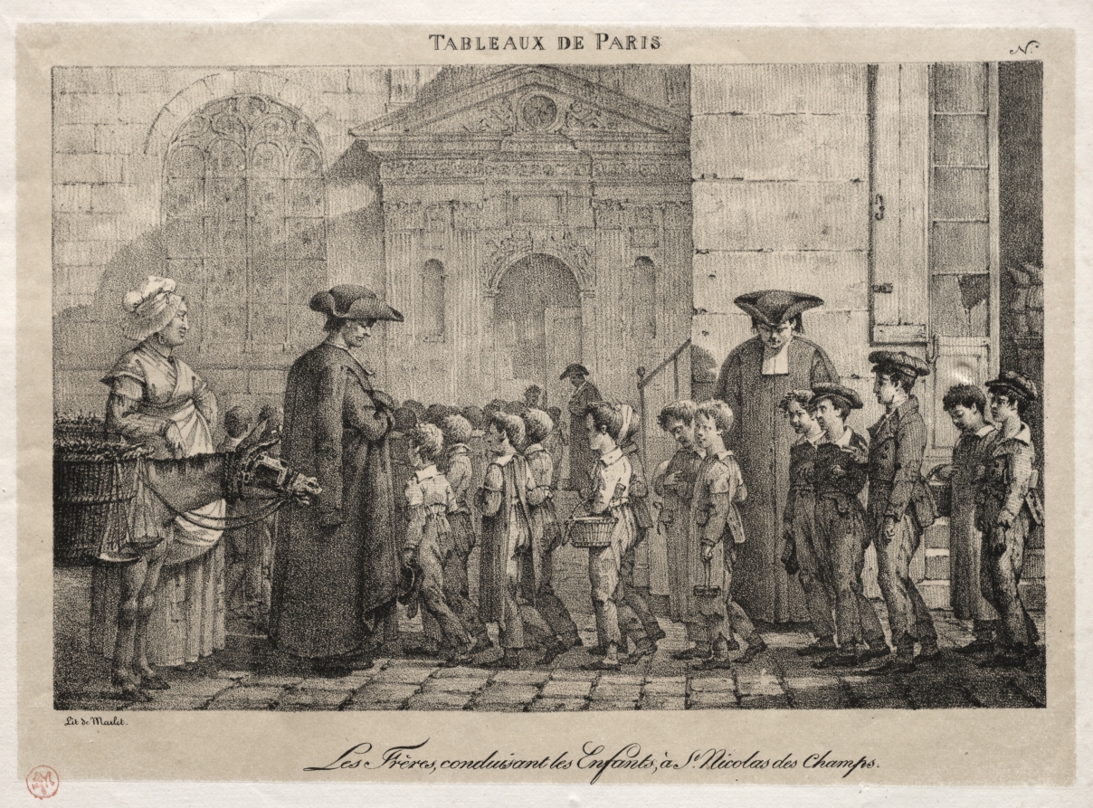 Scenes of Paris:  The Brothers Conducting the Children to St. Nicholas of the Fields