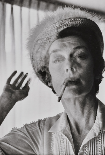 American Actress Rosalind Russell Smoking