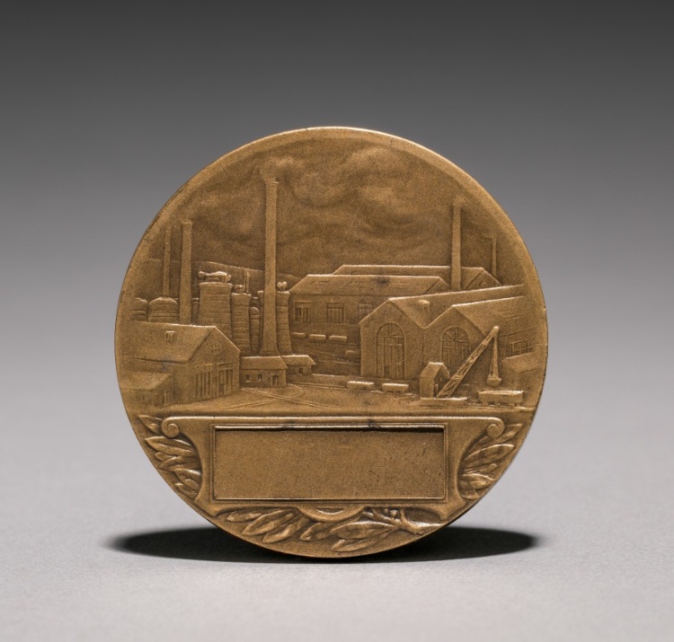 Medal to the Workers of the War Factories (reverse)