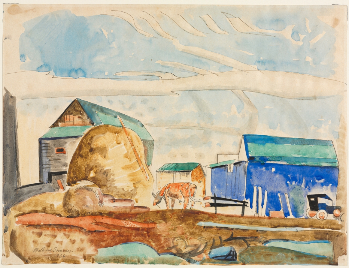 Behind the Hay-mow, William Sommer, 1936