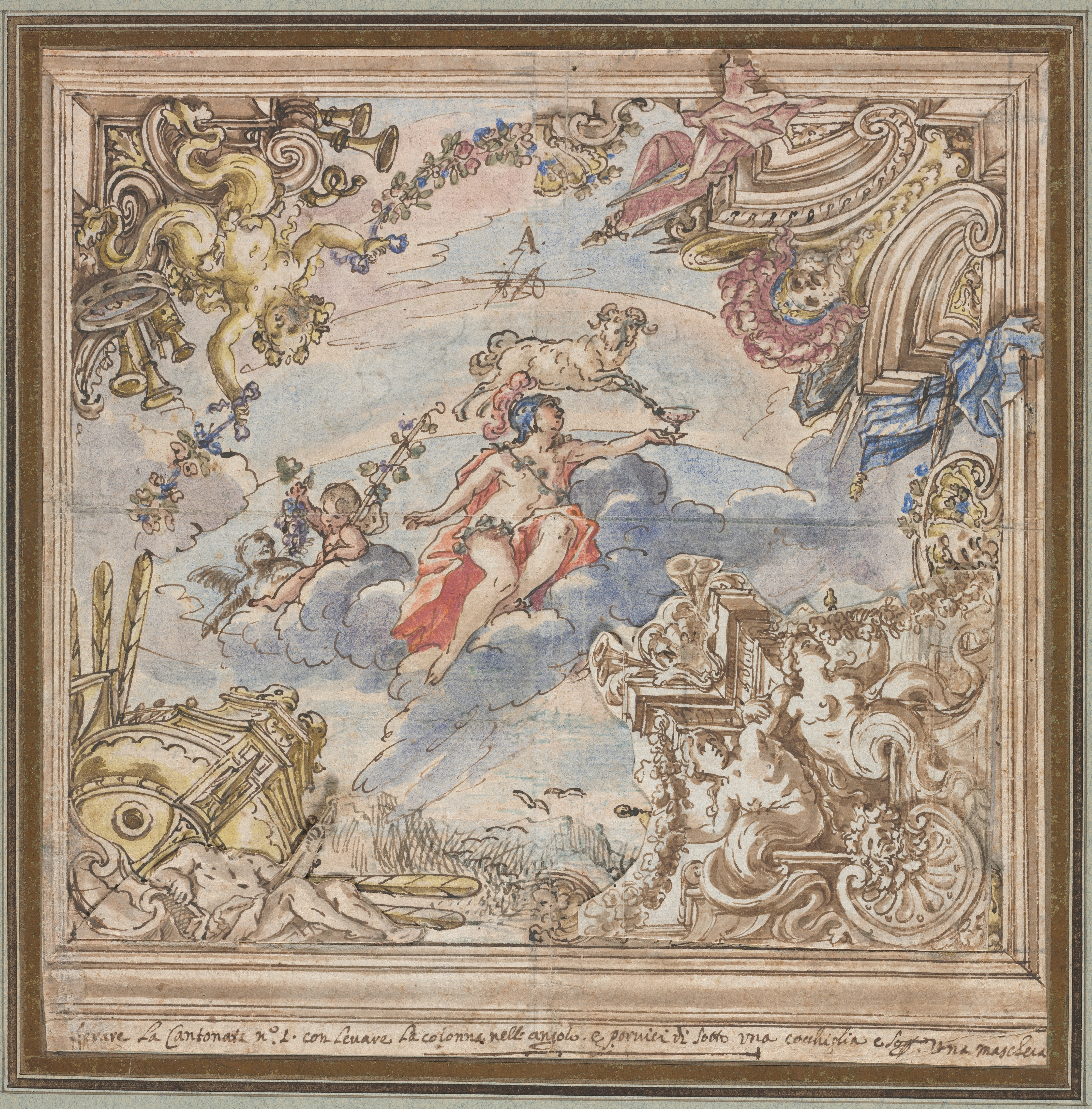 Design for a Ceiling: Mars and Aries