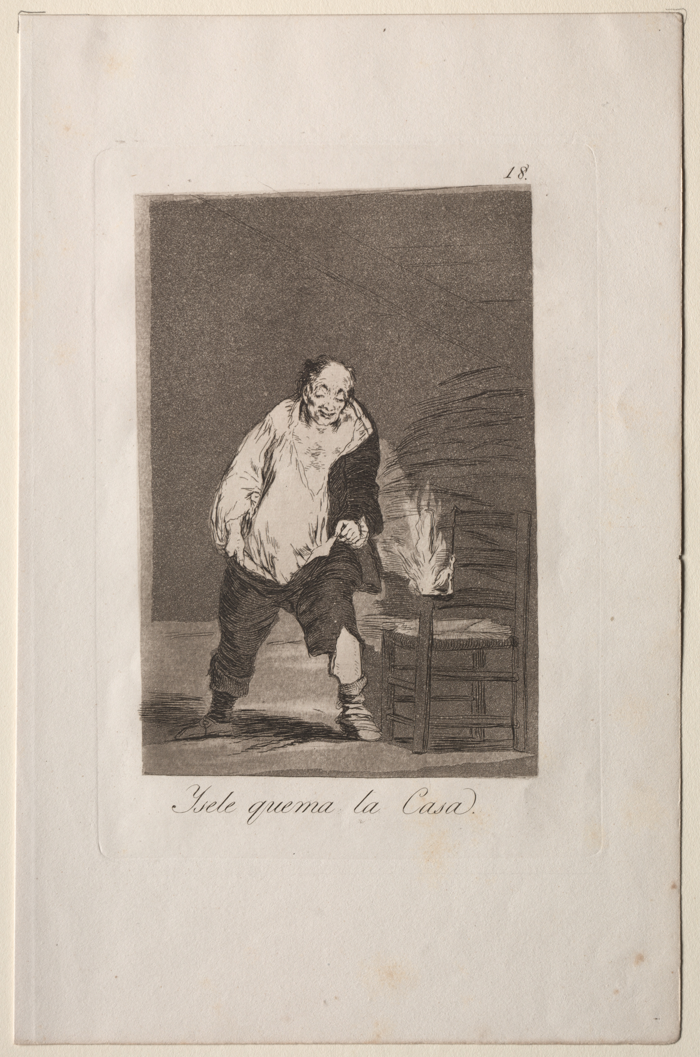 And His House is on Fire, Plate 18