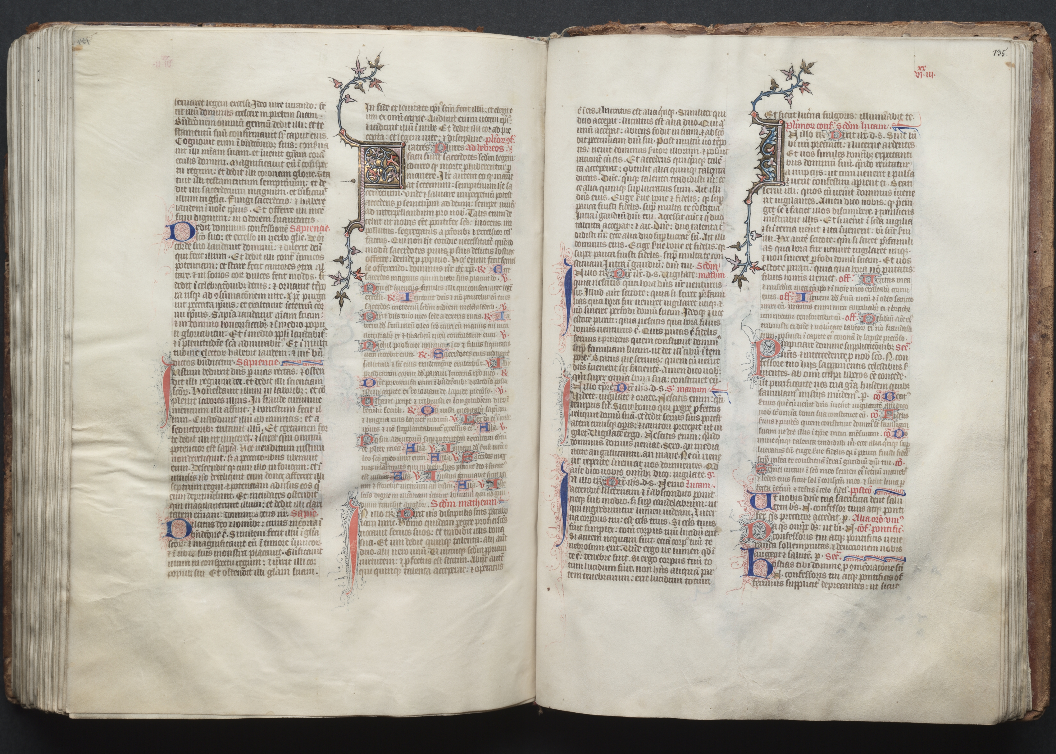 The Gotha Missal:  Fol. 135r, Text