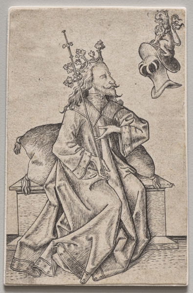 The Small Playing Cards:  Second Suit:  Helmets:  Playing Card with King and Helmet