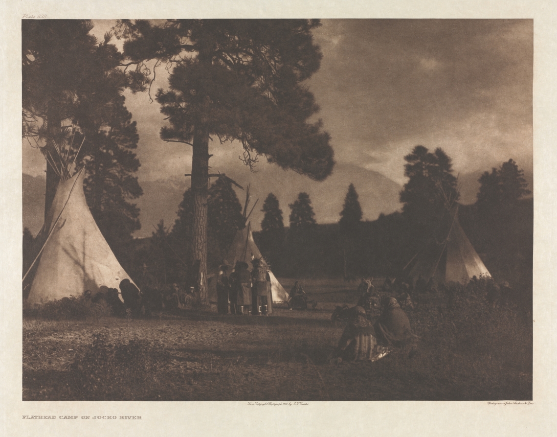 Portfolio VII, Plate 232: Flathead Camp on the Jocko River