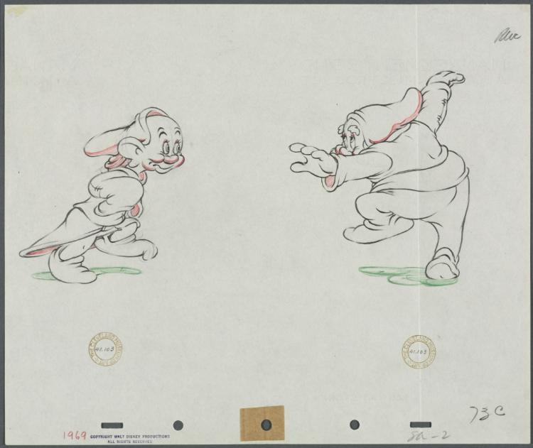 Dopey and Happy, Walt Disney, 1937