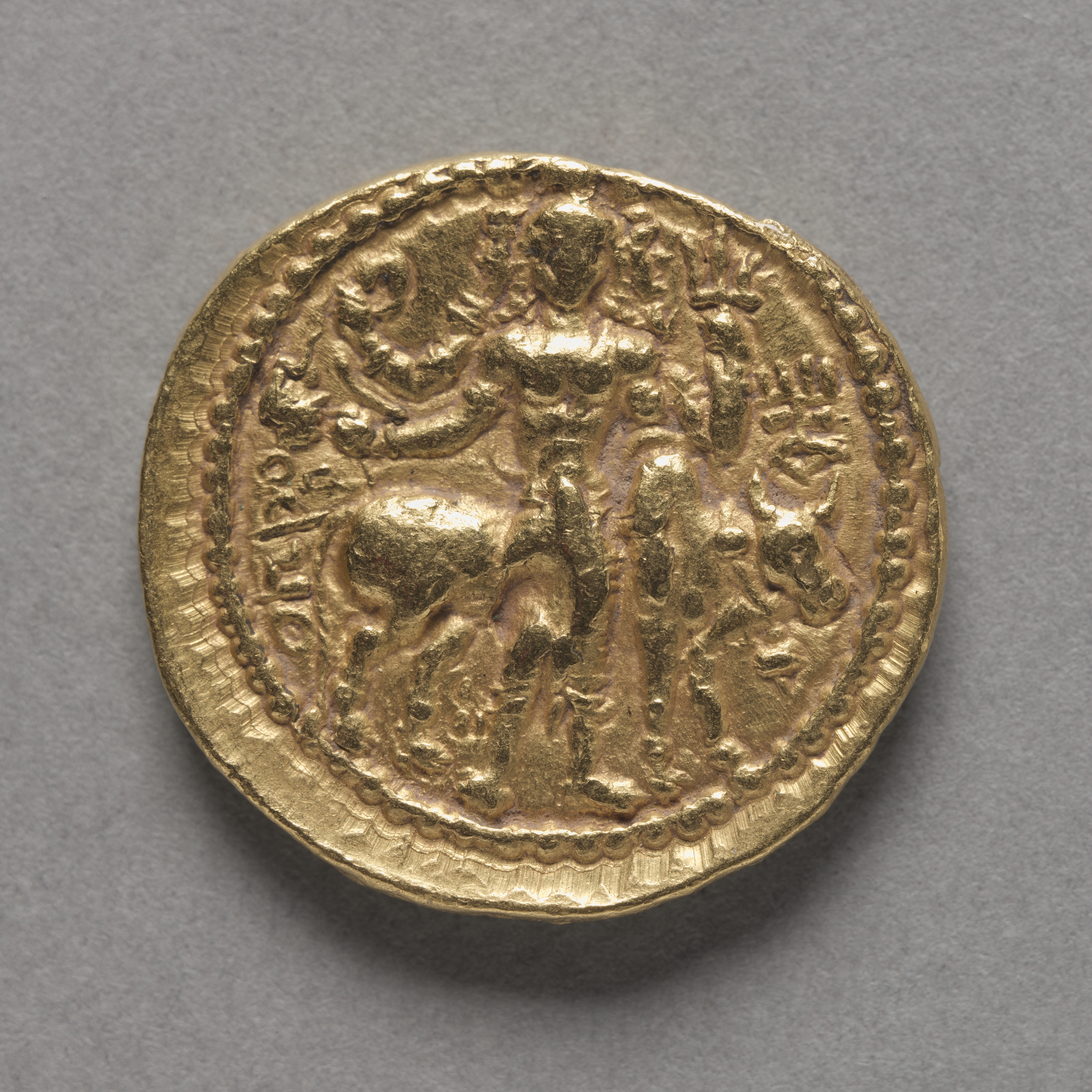 Coin of Kushan King Vasudeva I (reverse)