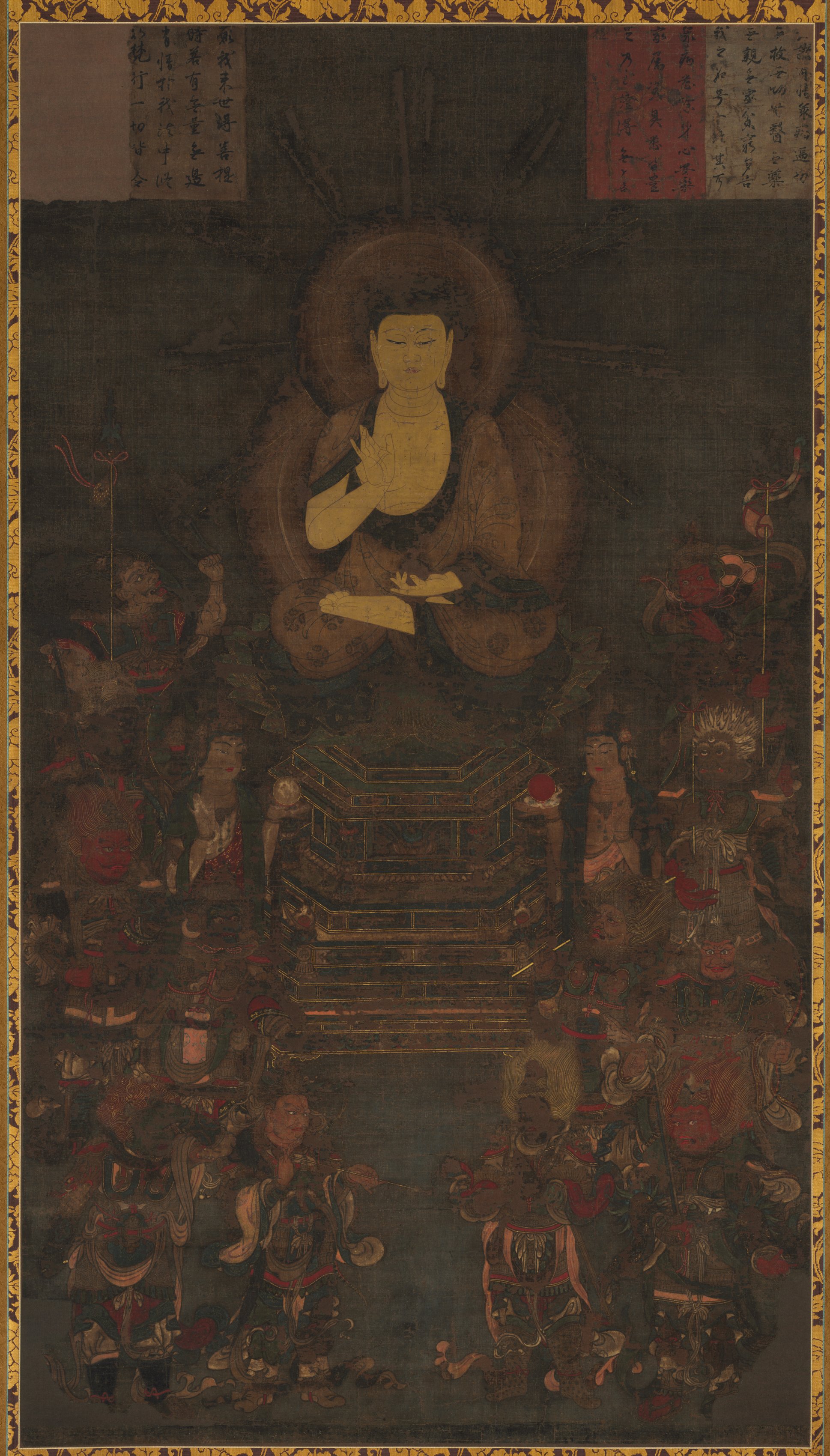 Medicine Master Buddha and the Twelve Divine Generals