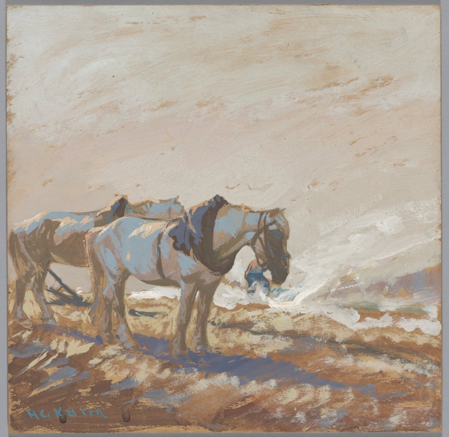 Burning the Fallow, Northern Ohio, Henry Keller, c. 1891–1949