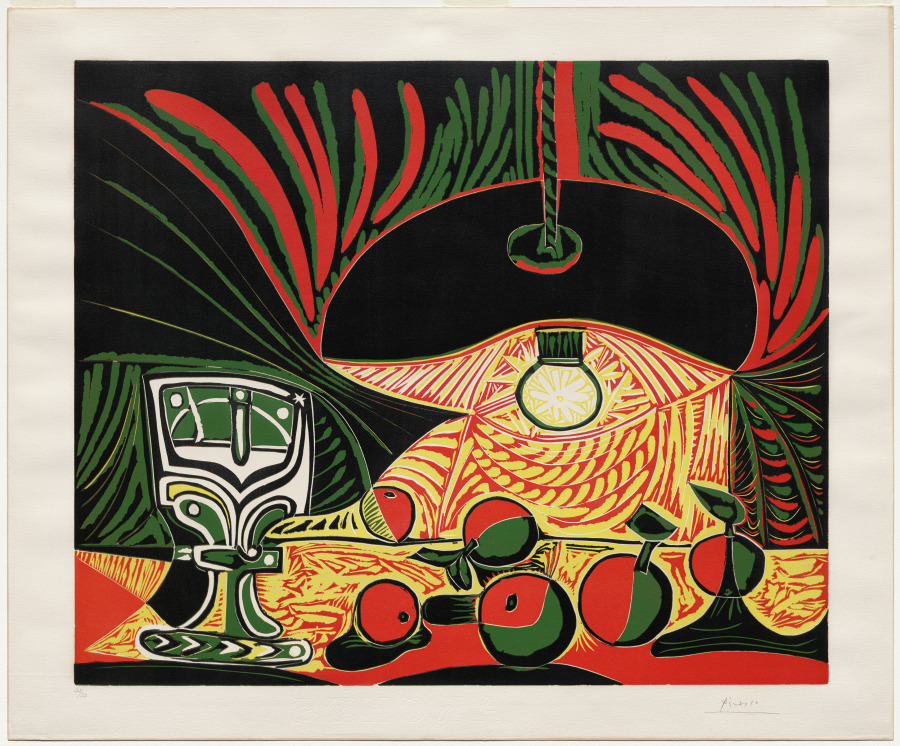 Still Life Under a Lamp