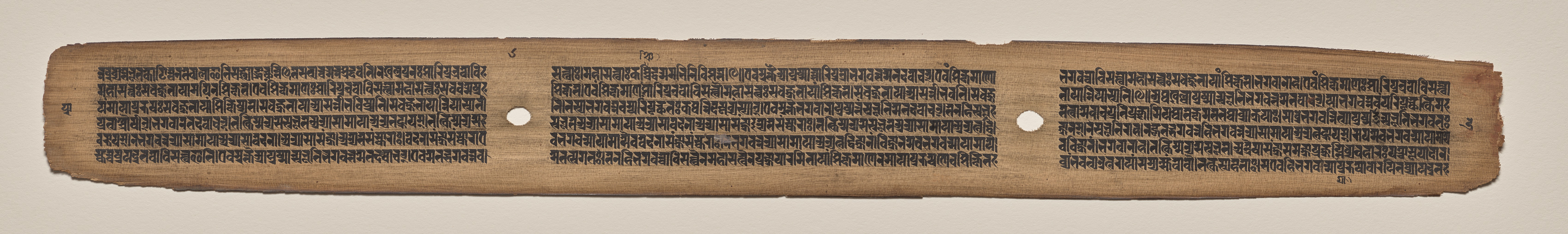 Text, Folio 6 (verso), from a Manuscript of the Perfection of Wisdom in Eight Thousand Lines (Ashtasahasrika Prajnaparamita-sutra)