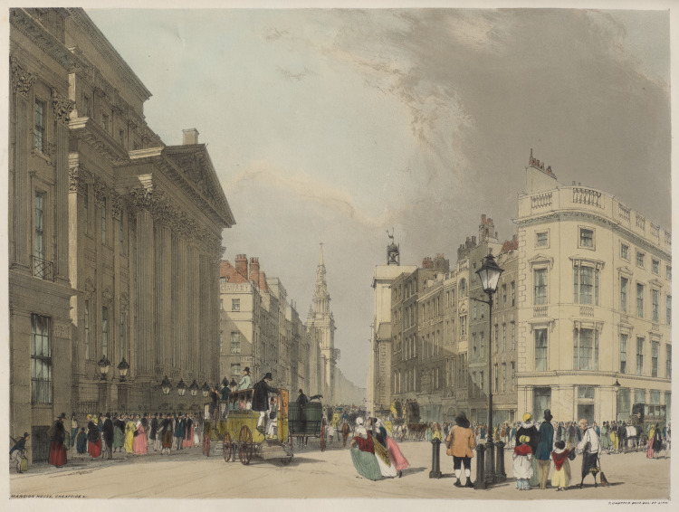 London As It Is:  Mansion House, Cheapside