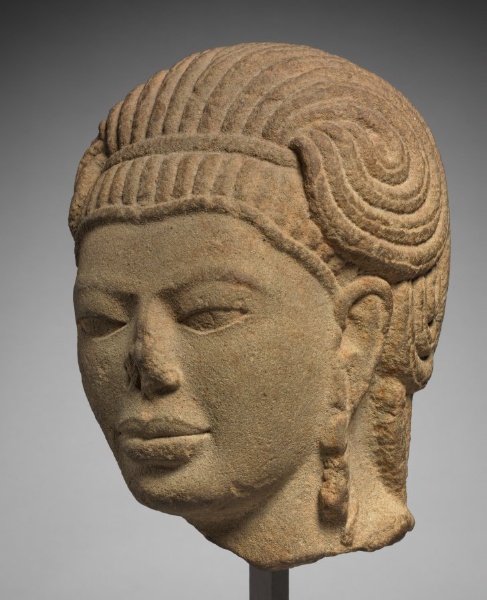 Head of Male Deity, possibly Aiyanar