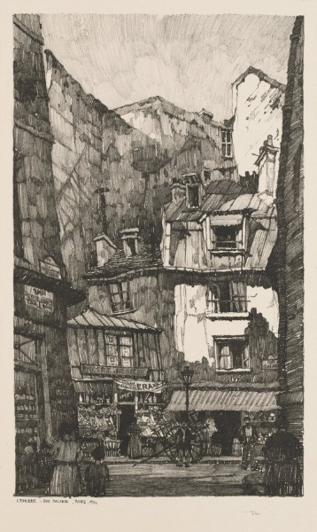 Twenty Lithographs of Old Paris (Vingt Lithographies du Vieux Paris): L'Épicerie, Rue Galande, Paris