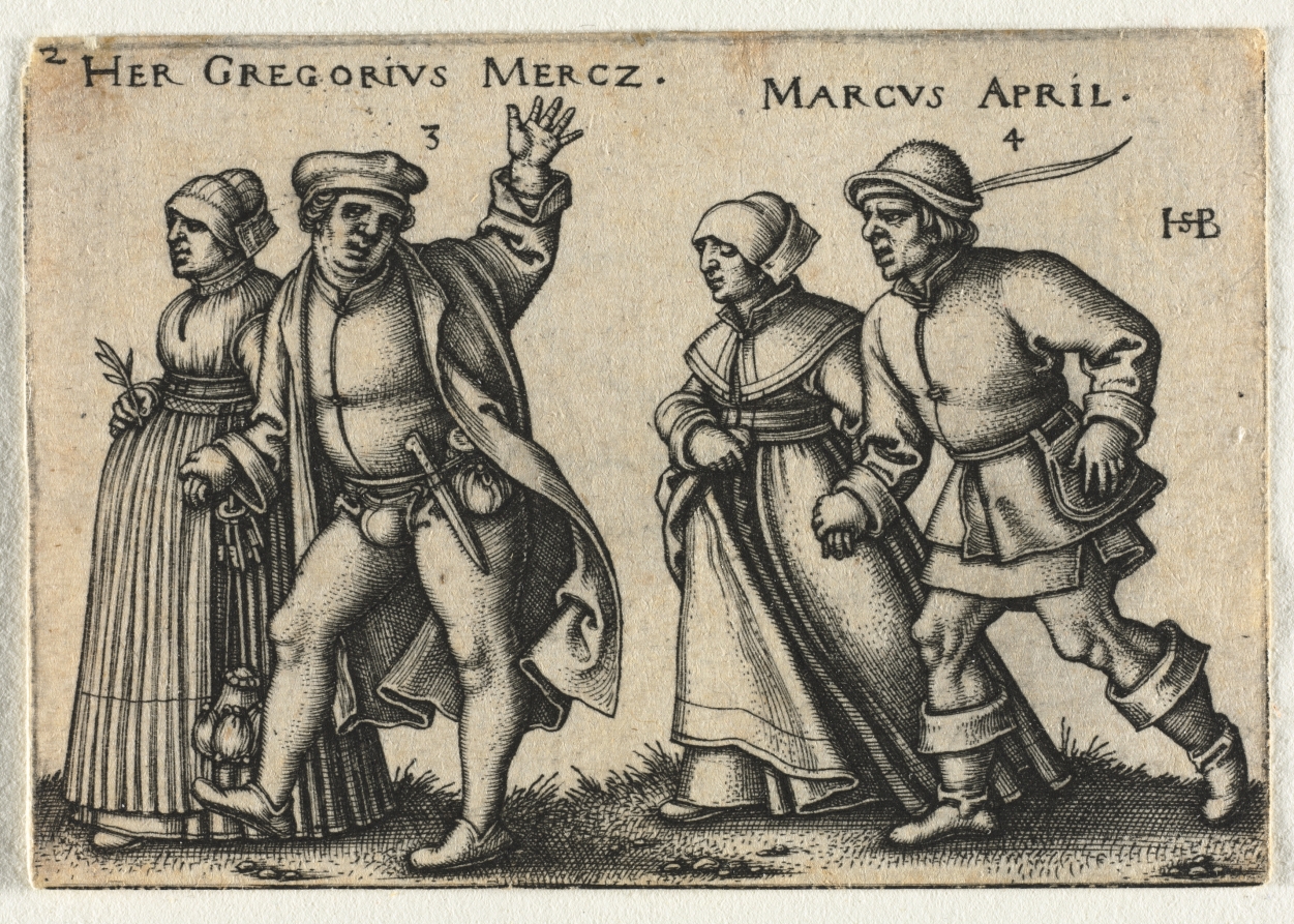 The Peasant Wedding or the Twelve Months:  3-Her Gregorius Mercz 4-Marcus April