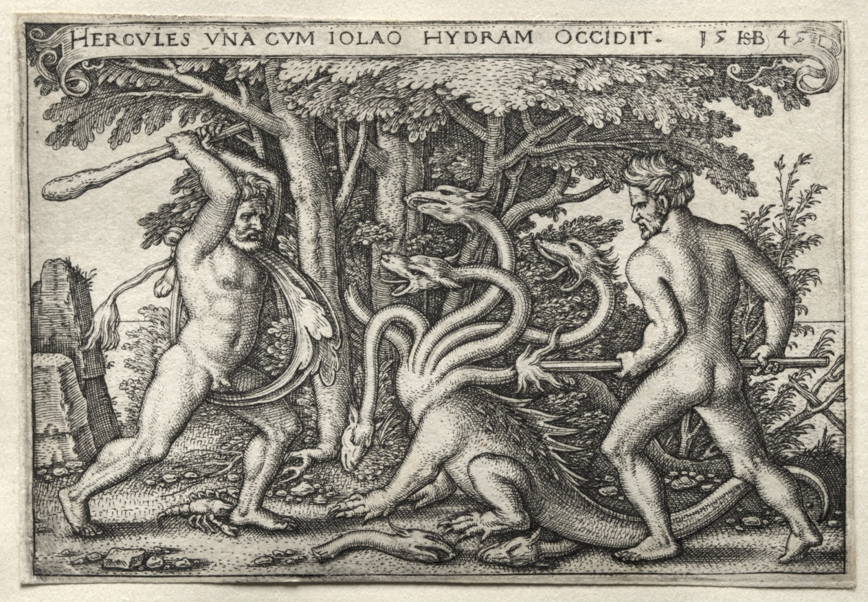 The Labors of Hercules:  Hercules Killing the Lernean Hydra