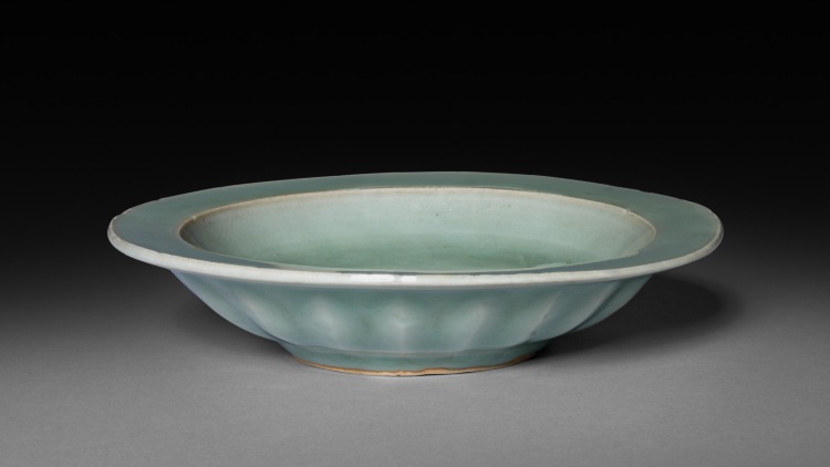 Dish with Two Fish in Relief:  Longquan Ware