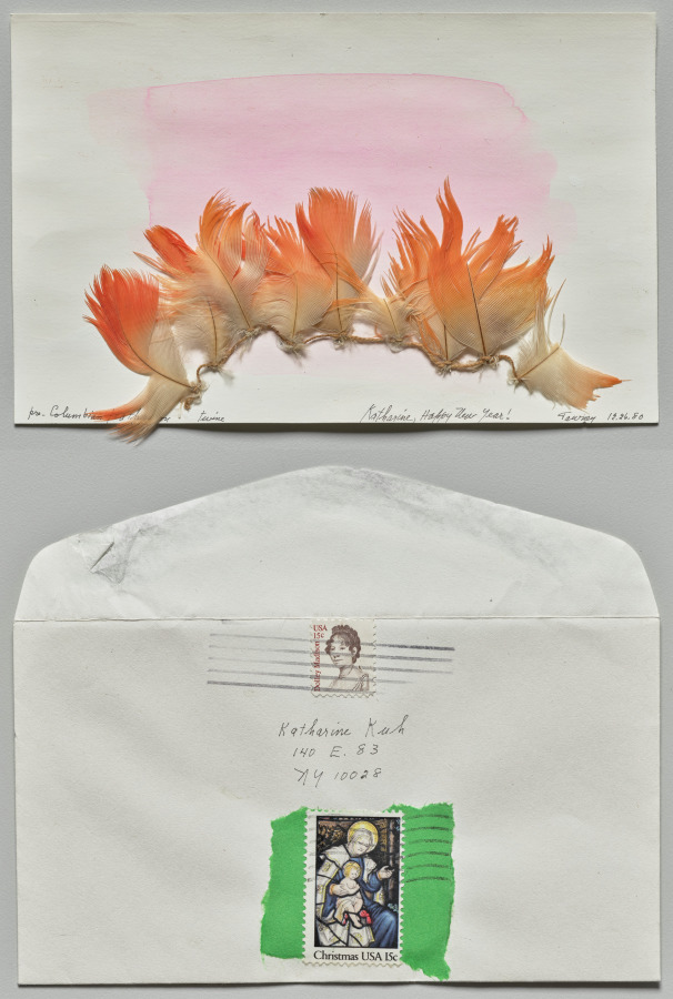 Pre-Columbian Feathers with Envelope, Lenore Tawney, 1980