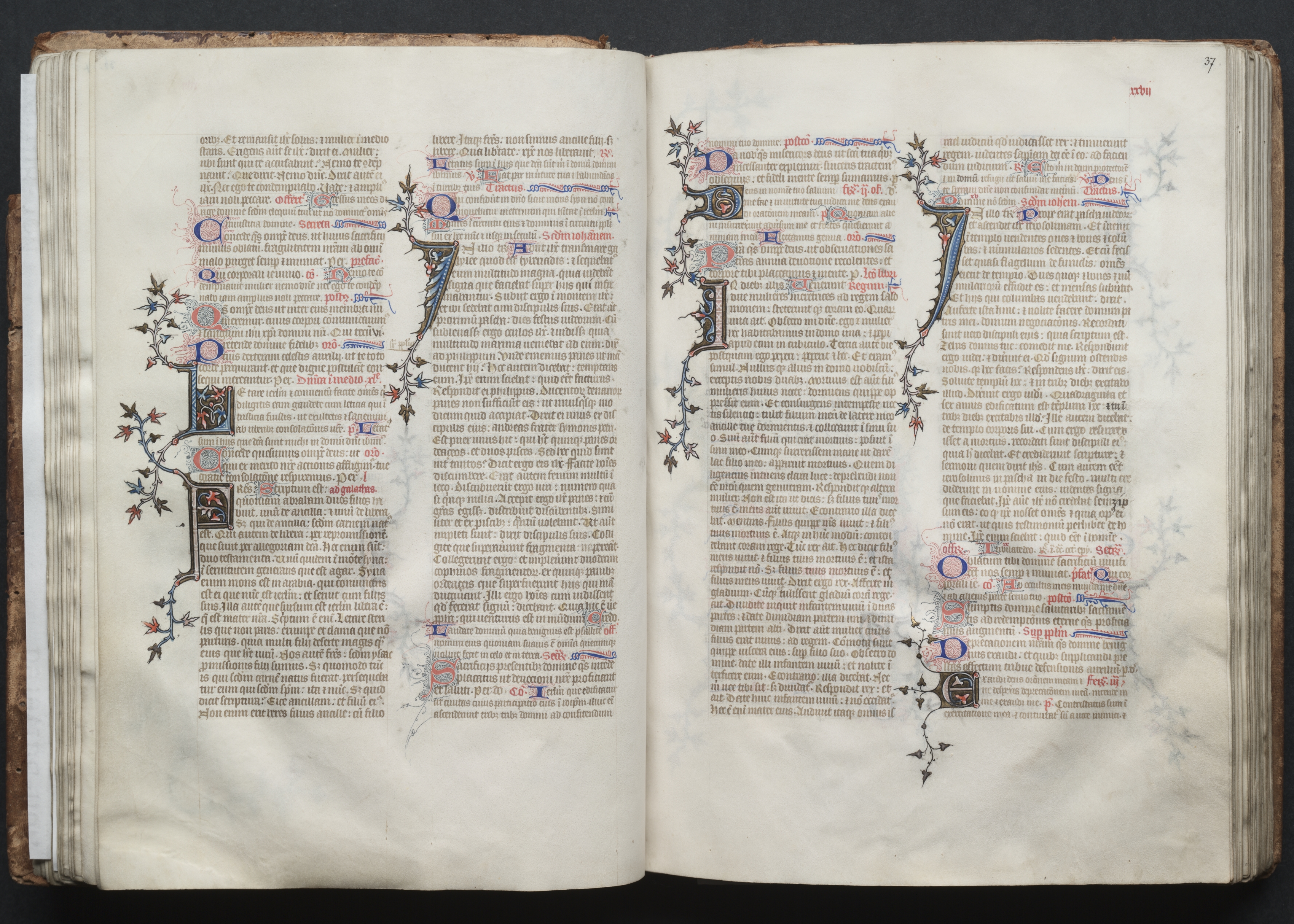 The Gotha Missal:  Fol. 37r, Text