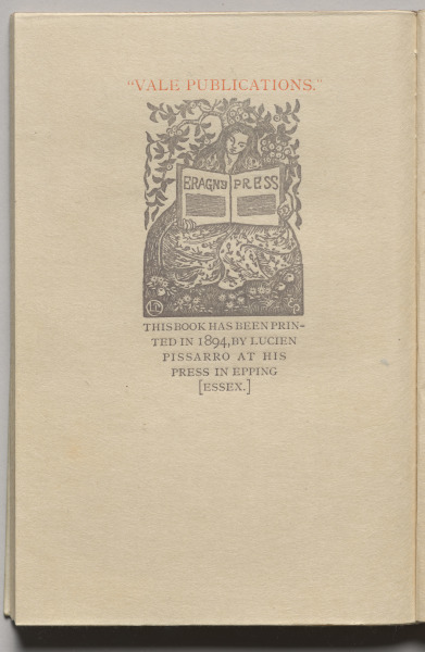 The Queen of the Fishes: Plate 13 (colophon)