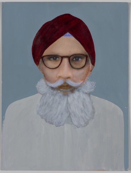 Untitled (portrait of a bearded man with glasses)