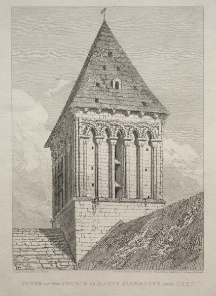 Tower of the Church of Haute Allemagne near Caen