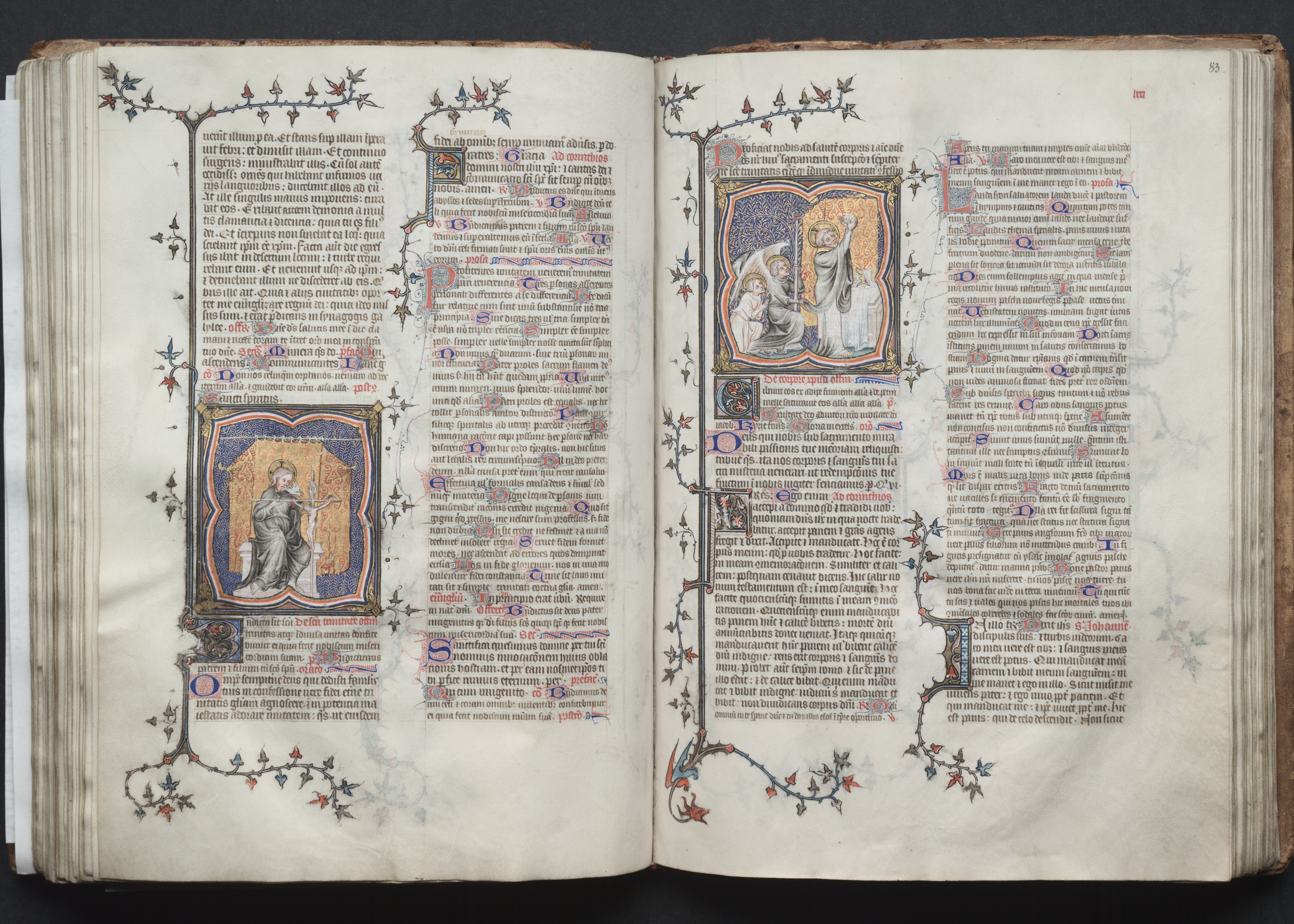 The Gotha Missal:  Fol. 82v, The Trinity
