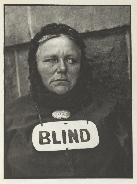 Camera Work: Photograph, New York (Blind Woman)