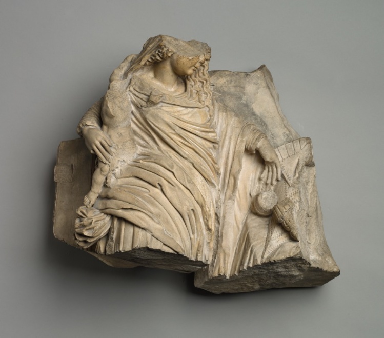Fragment of a Female Figure with Child