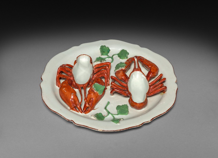 Plate with Crayfish