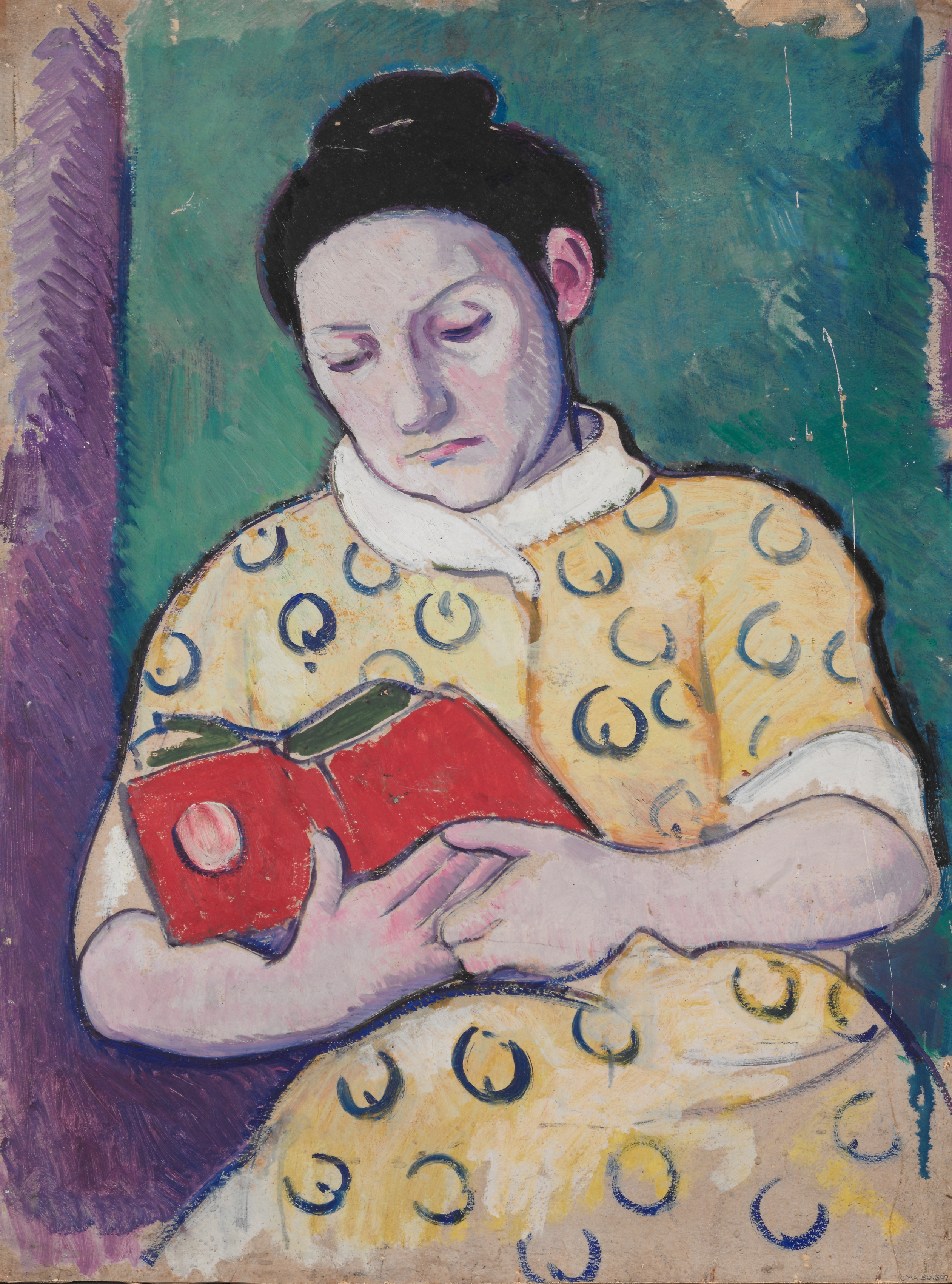 Woman with a Book (verso)