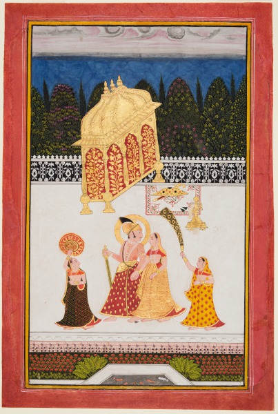 Maharana Ari Singh II of Mewar (r. 1761–73) with His Consort on a Terrace