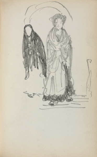 Italian Sketchbook: Two Standing Women (page 123)