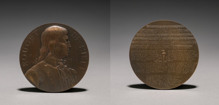 Medal of Claude Joseph Rouget de L'Isle (1760-1836)