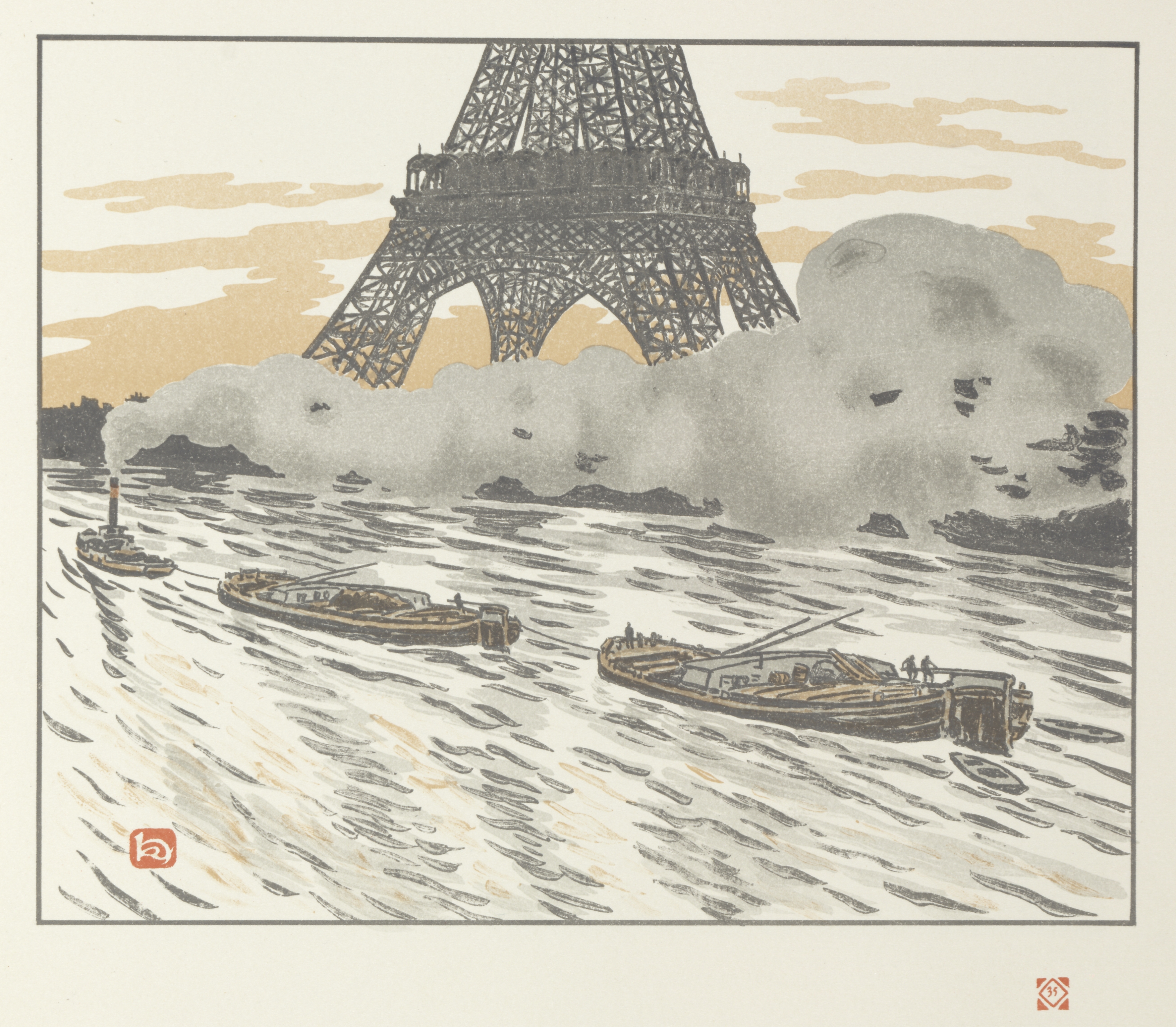 Thirty-Six Views of the Eiffel Tower: Les péniches