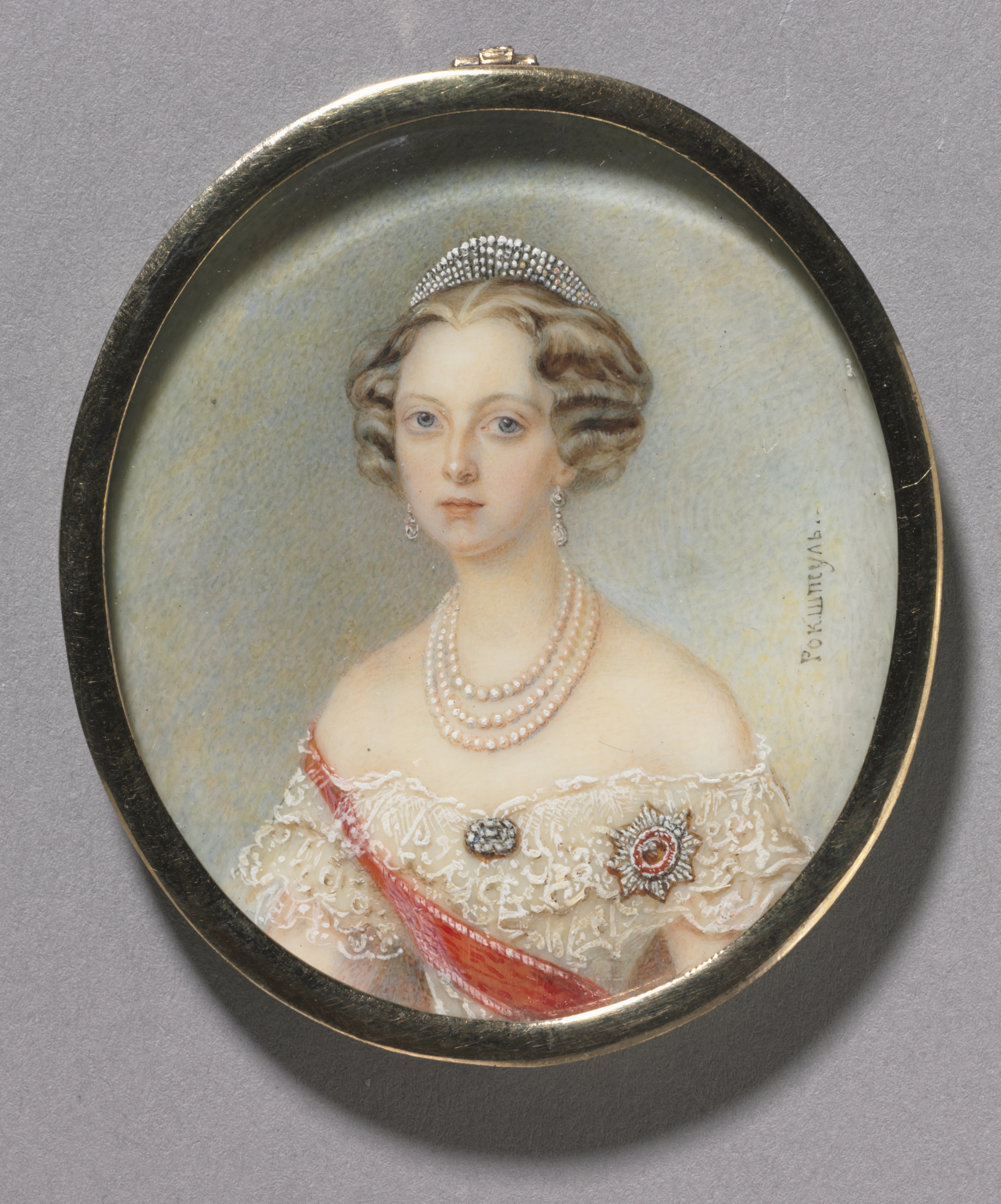 Portrait of a Woman, probably Princess Cecilie of Baden, Grand Duchess Olga Feodorovna